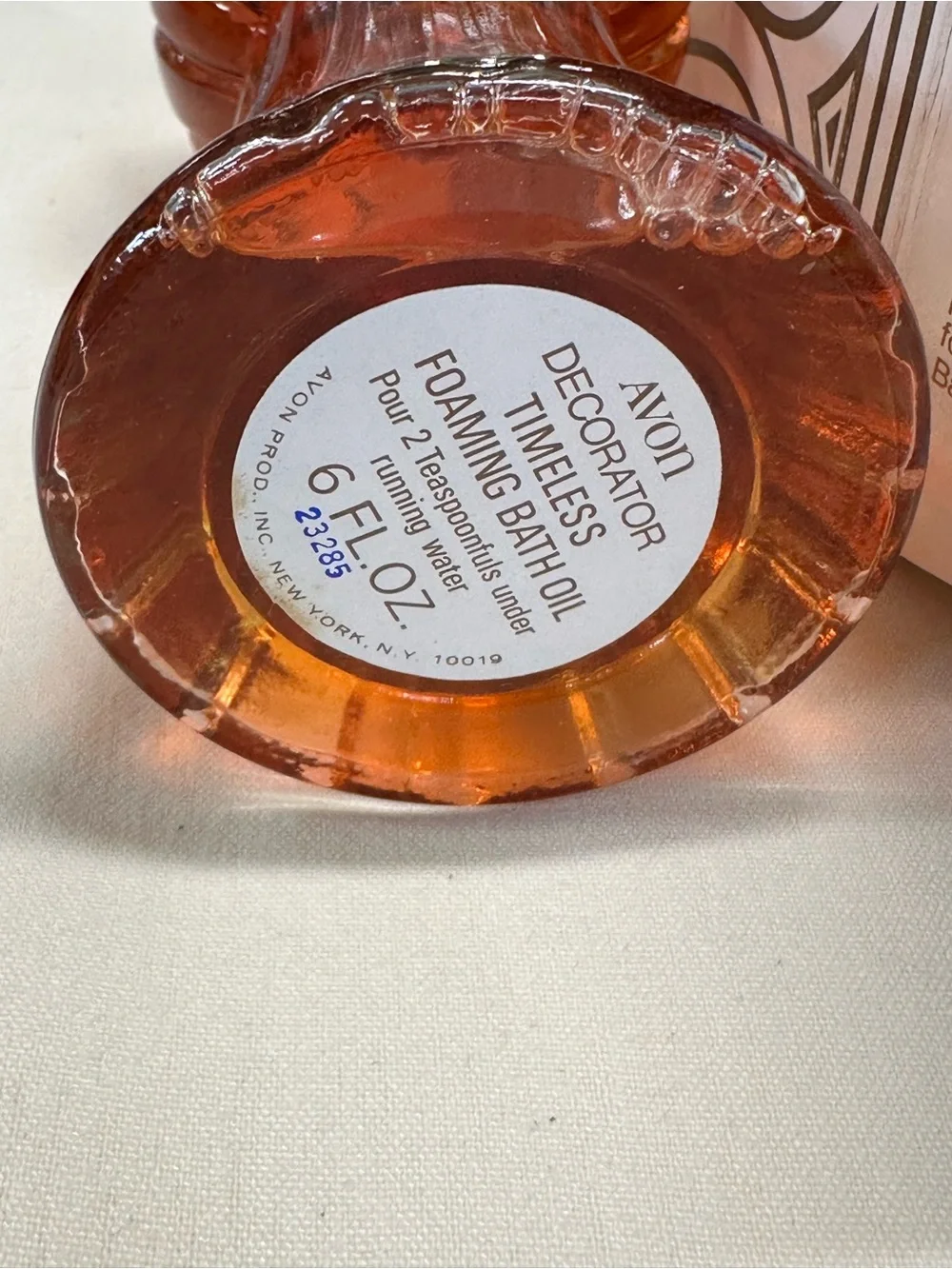 1970’s AVON foaming bath oil with original box